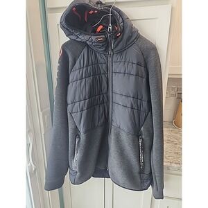 superdry sport jacket Sz 2xl Mens Black‎